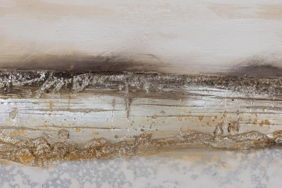 ÖLGEMÄLDE 80/80 cm - Beige, Holz/Textil (80/80cm) - KUNSTLOFT