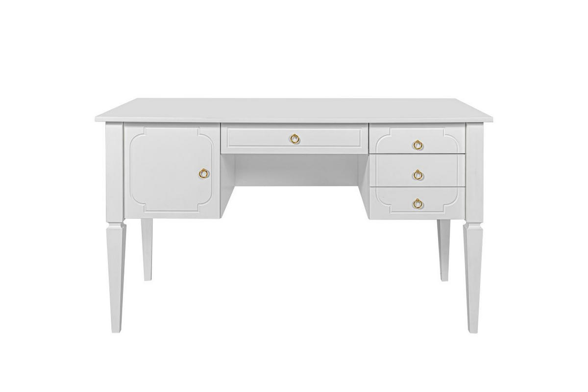 KINDERSCHREIBTISCH Royal - Weiß, Holzwerkstoff (132/78/60cm) - RAUMHIRSCH FURNITURE