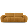 EINZELSOFA LIRA, Honigfarben, Bouclé - Honig, Holz/Holzwerkstoff (256/84/112cm) - KONSIMO®