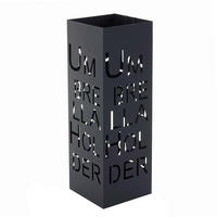 SCHIRMSTÄNDER SCHRIFT Schwarz - Schwarz, Metall (18/55/18cm) - MCW