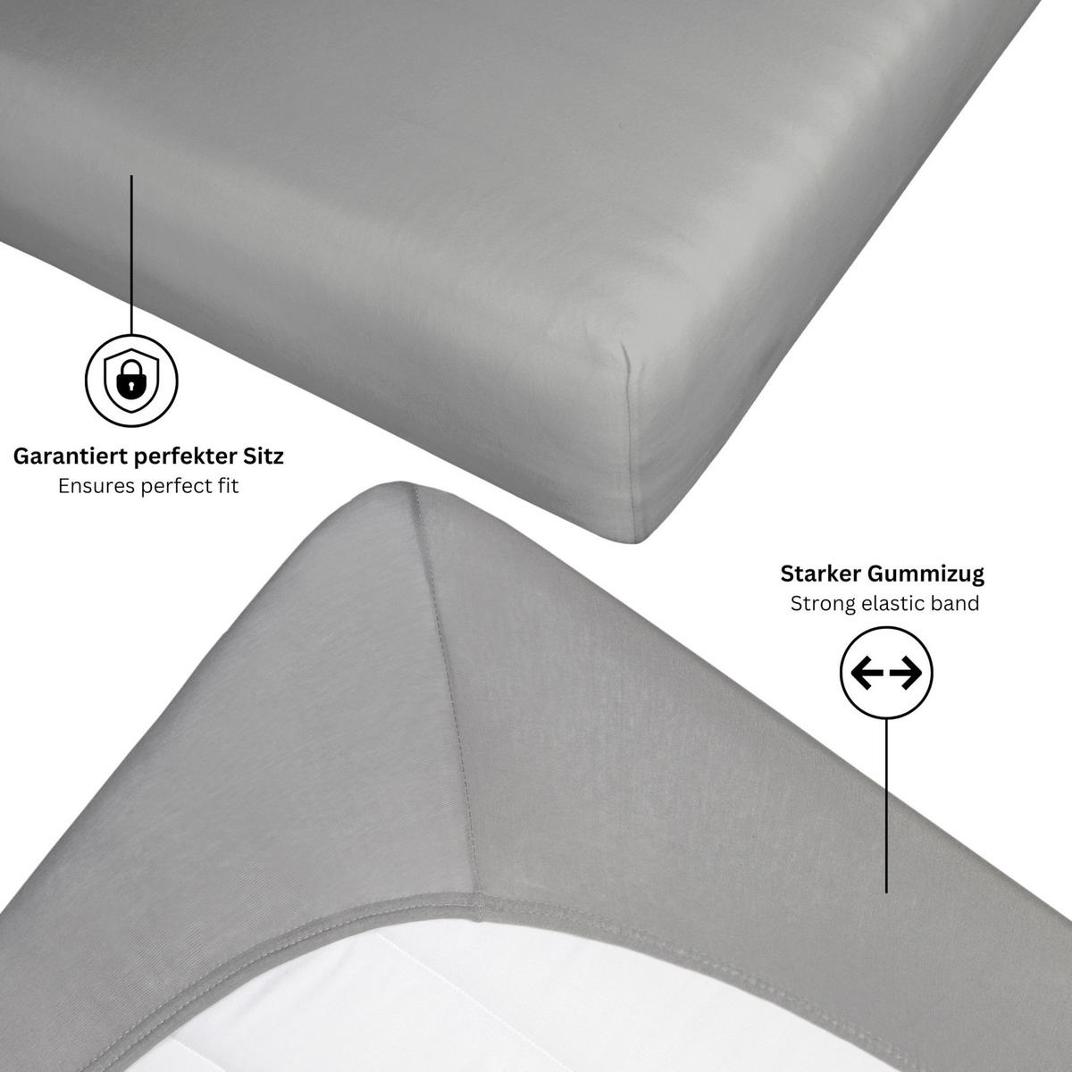 SPANNBETTLAKEN FLAT - Weiß, Textil (90/200cm) - Schöner Wohnen