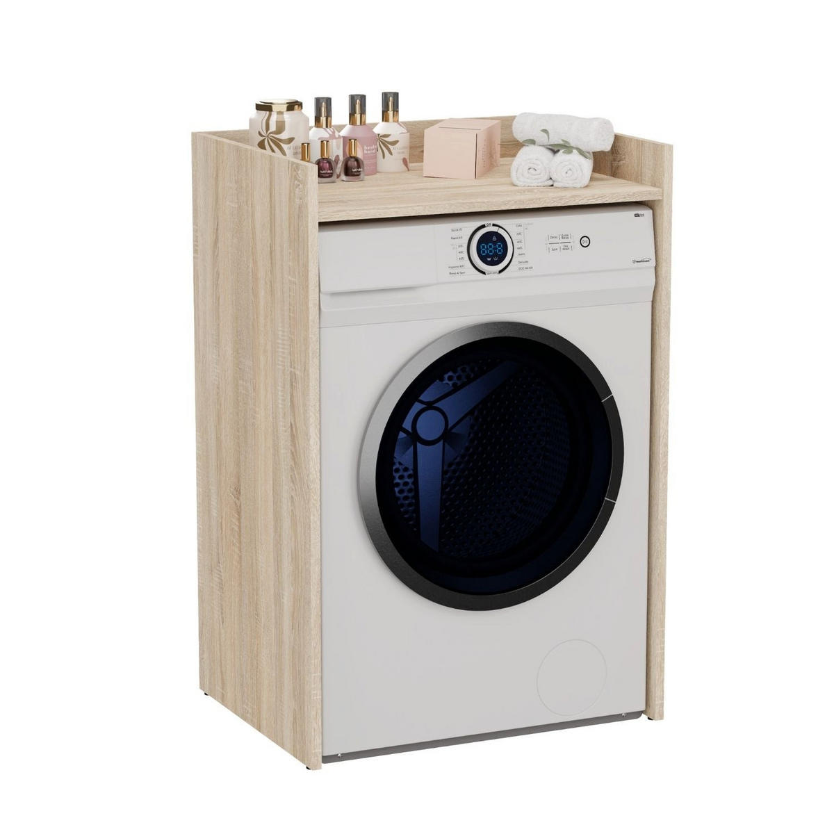 WASCHMASCHINENSCHRANK Waschli Klein B - Sonoma Eiche, Holzwerkstoff (64/97.5/50cm) - kommodly