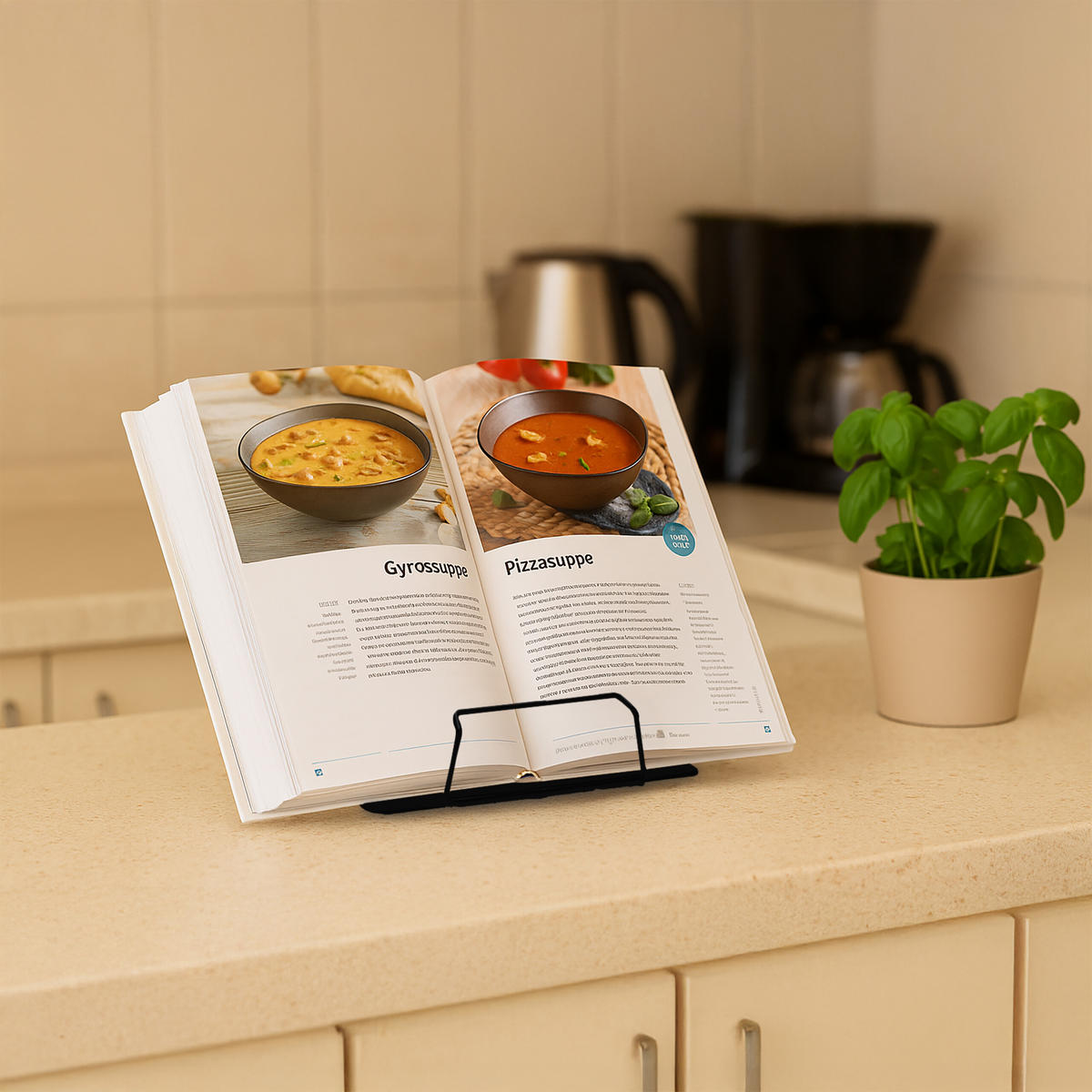 2xBUCHSTÄNDER - Schwarz, Metall (21/18/16.5cm) - Relaxdays