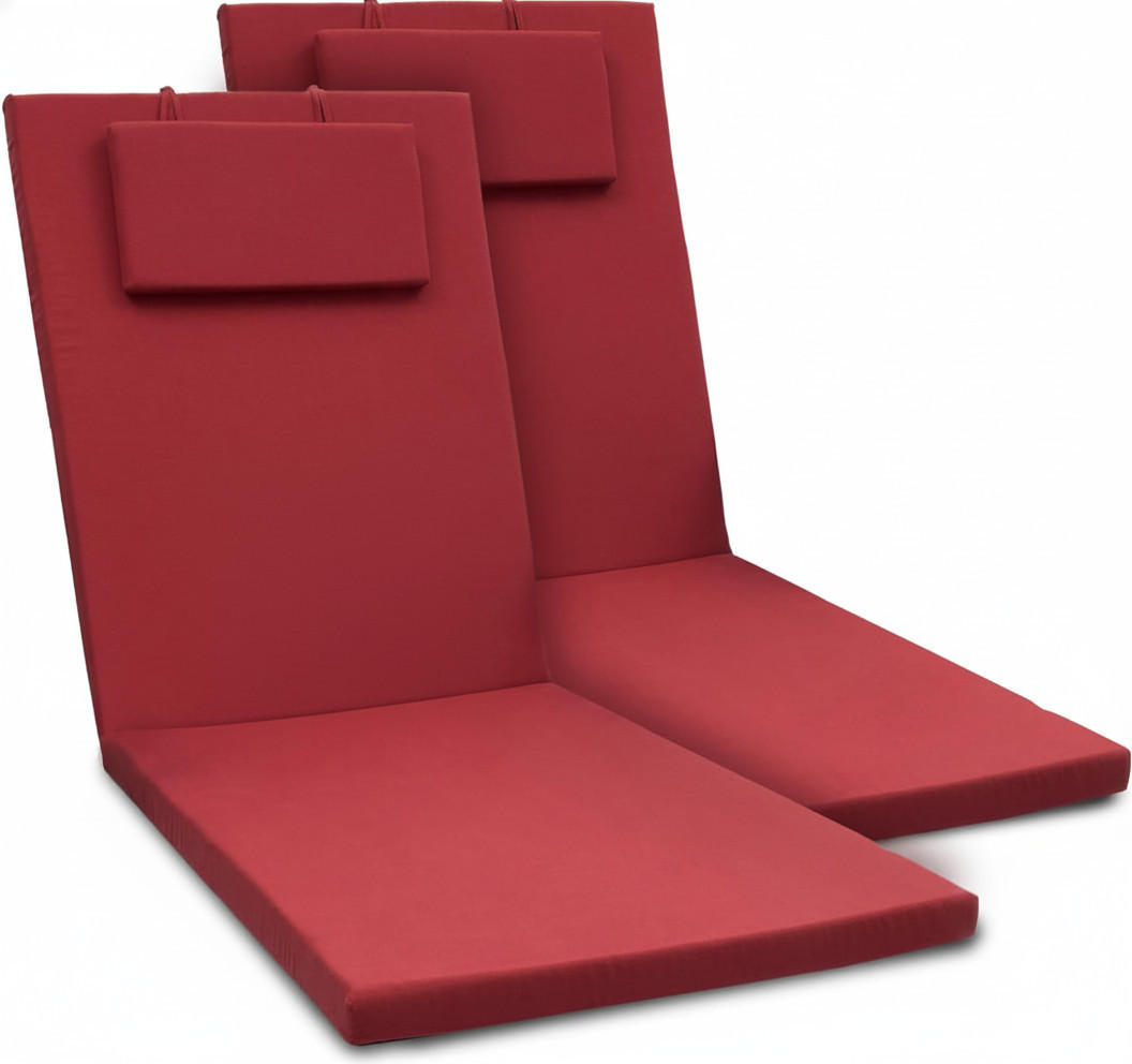 ROLLLIEGENAUFLAGE Loft RL 200x60x5cm Rot (2tlg) - Rot, Textil (60/10/200cm) - Beautissu 