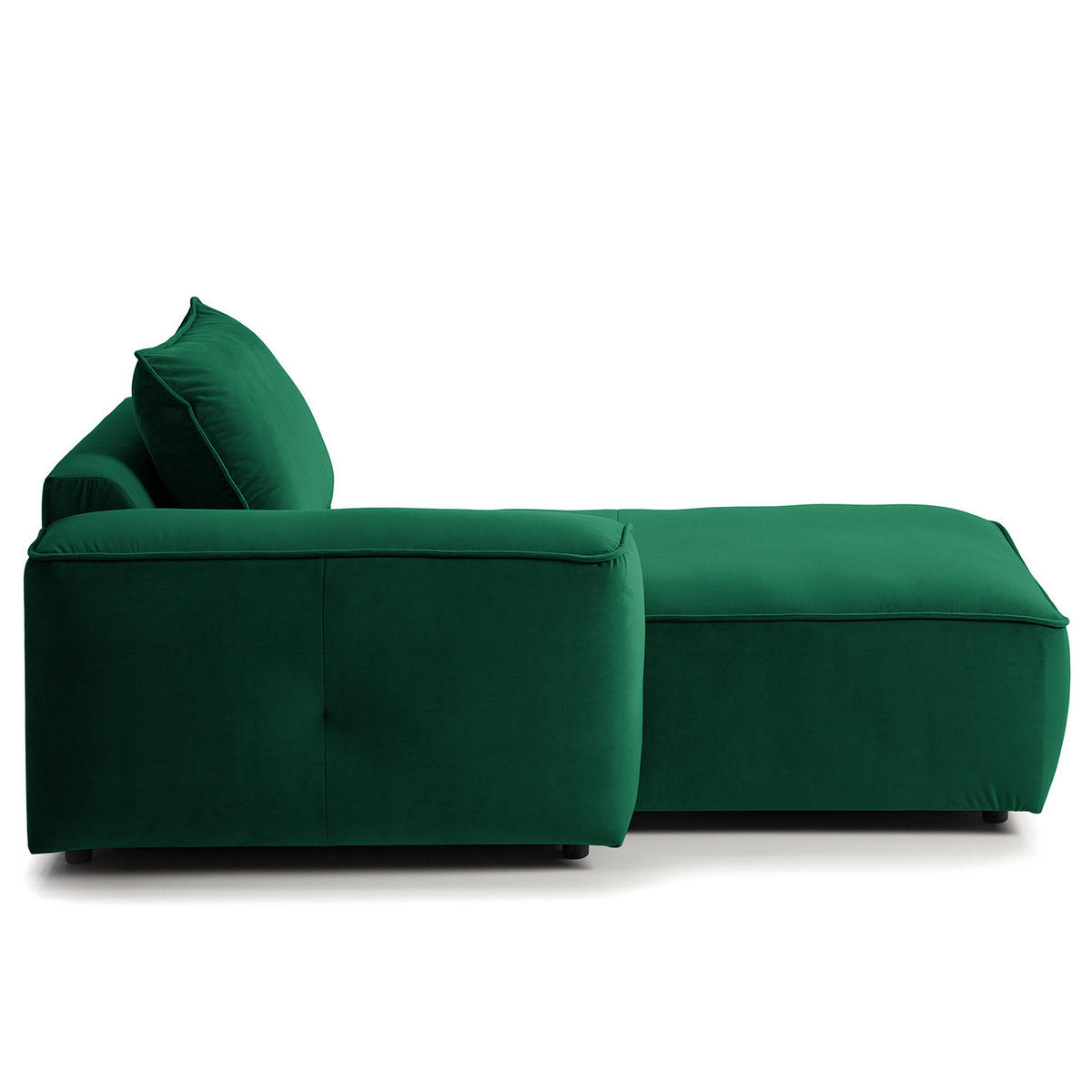 MODULLONGCHAIR - Dunkelgrün, Holz/Textil (170/82/105cm) - home24