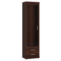 STANDVITRINE Imperial Nussbaum Imperial 50 / 37,5 / 195 cm - Nussbaumfarben/Braun, Holz/Holzwerkstoff (50/195/37cm) - Feldmann-Wohnen
