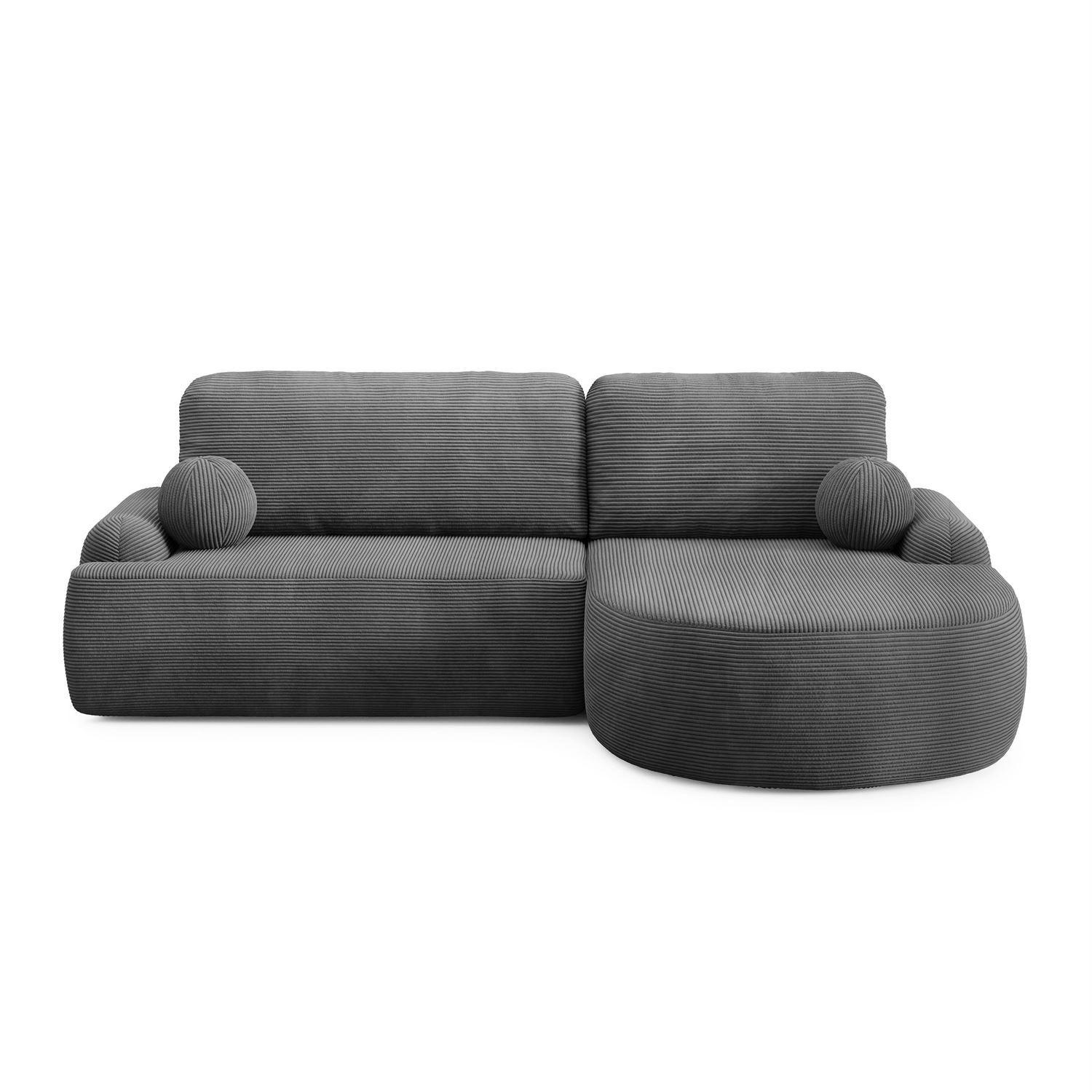 Lookway Ecksofa Grau 264x172 cm