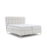 BOXBETT Grazia In Corbett - Creme, Holzwerkstoff/Textil (180/200cm) - Fun Möbel