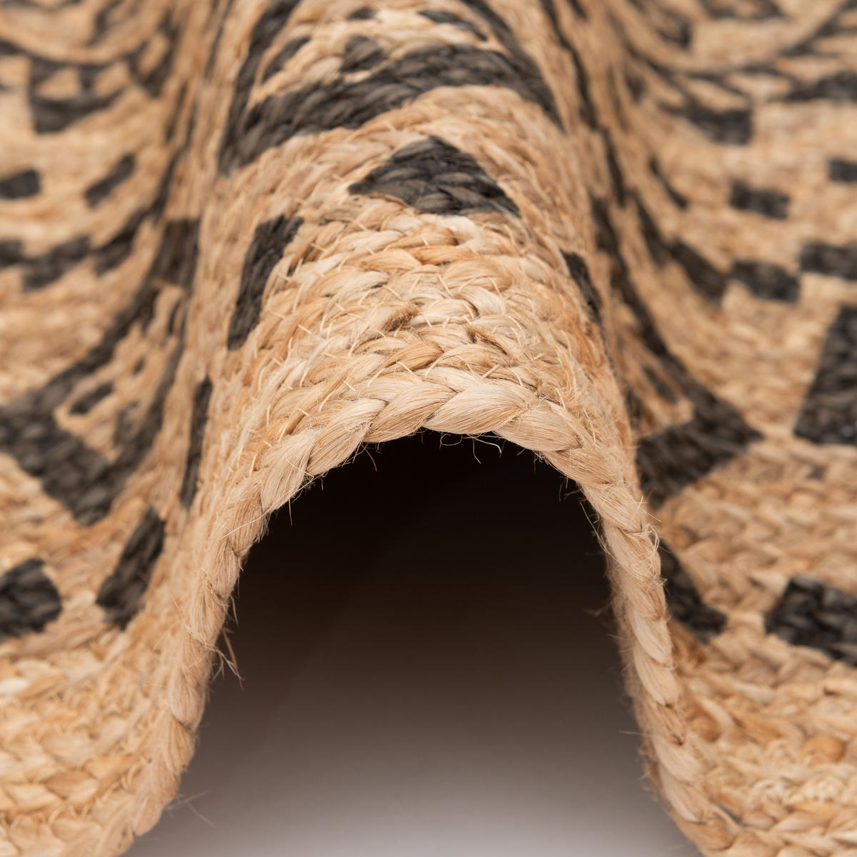 HANDGEFERTIGT JUTE TEPPICH NELE ETHNO RUND - Beige, Textil (120/120cm) - Pergamon