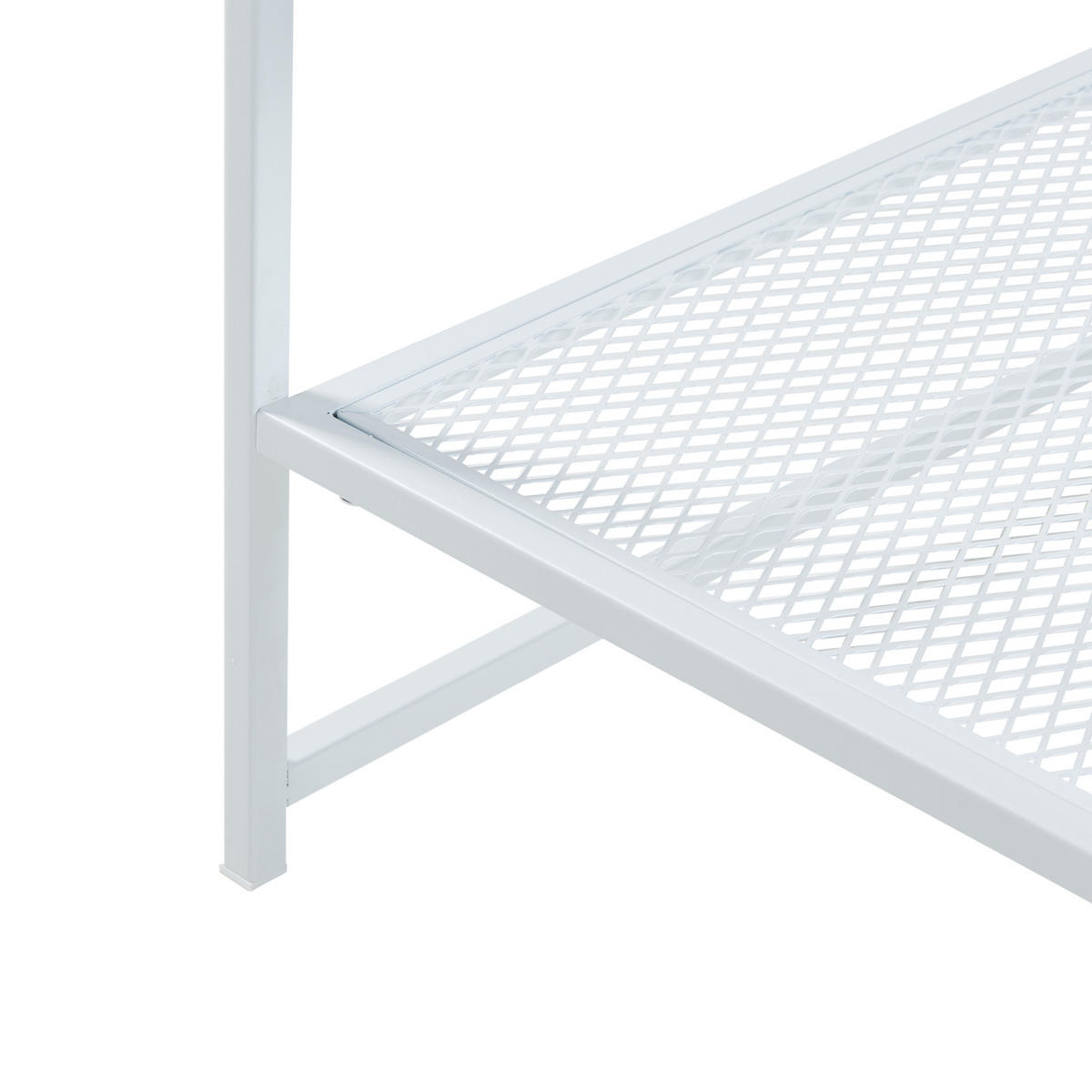BEISTELLTISCH Ruokolahti - Weiß, Metall (51/51/51cm) - [en.casa]