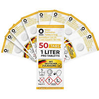 WASSERAUFBEREITUNGSTABLETTEN 50 Stk inkl. 10L Faltkanister Camping Outdoor Trinkwasser 1L - Weiß, Kunststoff (20/25/8cm) - JUNG