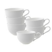 CAPPUCCINOTASSEN New Cottage Basic weiß 290 ml 6er Set - Weiß, Keramik (0.29L) - Villeroy & Boch