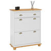 SCHUHSCHRANK COLMAR - Weiß/Braun, Holz (85/108/35cm) - IDIMEX