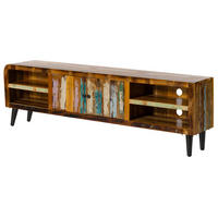TV-BOARD Altholz 220x40x65 mehrfarbig lackiert SIXTIES #120 - Multicolor, Holz (220/65/40cm) - Massivmoebel24