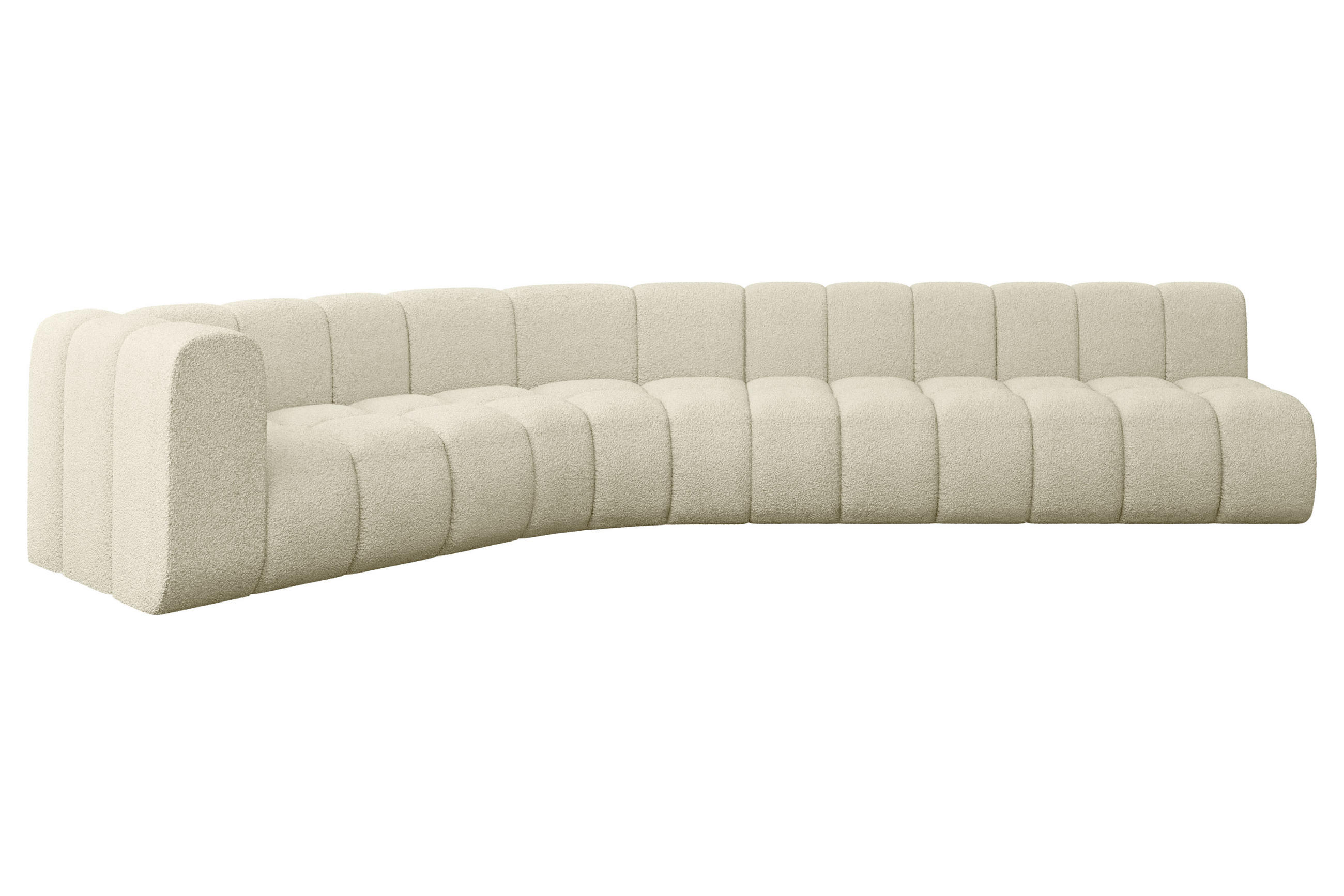 ECKSOFA modulares Sofa Karex-L2 - 399x194x70 cm Beige - Beige, Holzwerkstoff/Textil (399/194cm) - ALTDECOR