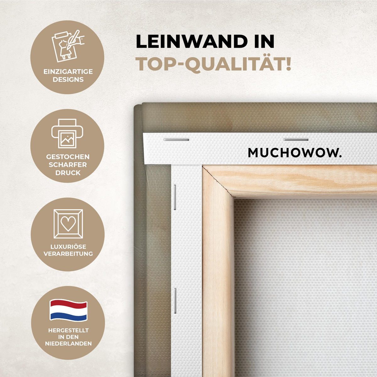 LEINWANDBILD Lavendel - Brot - Stilleben Wandbilder 80x60 cm - Flieder, Textil (80/60cm) - MuchoWow