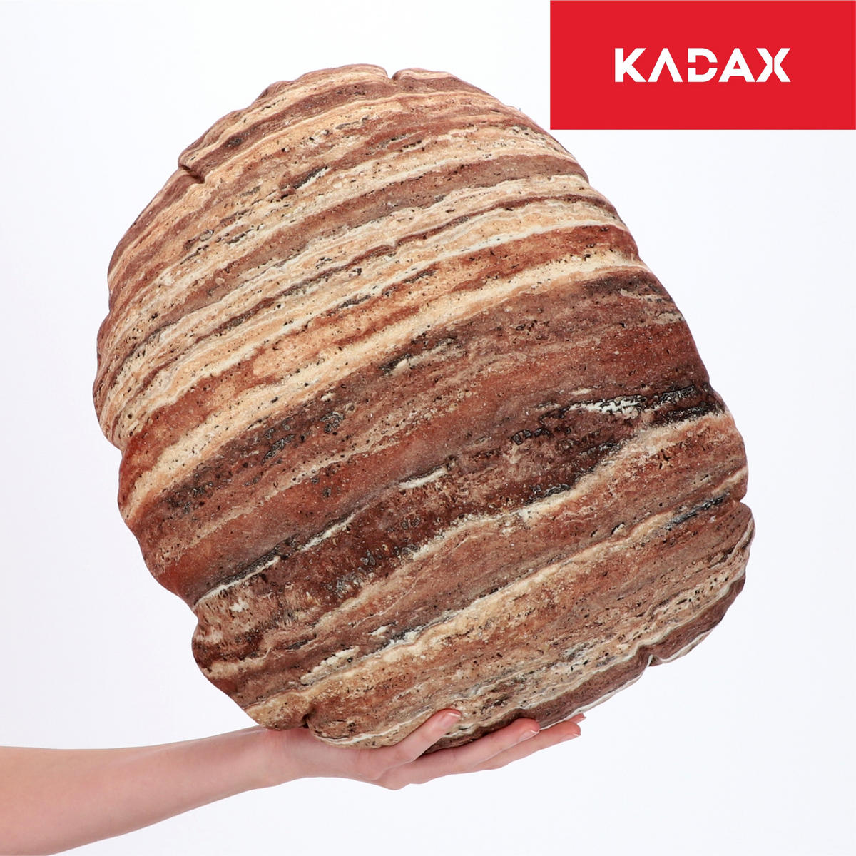 DEKOKISSEN, 33 x 41 cm - Hellbraun, Textil (33/41cm) - KADAX