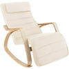 SCHAUKELSTUHL Onda,67 x 115 x 86 cm,beige - Beige, Holz (115/86/67cm) - tectake