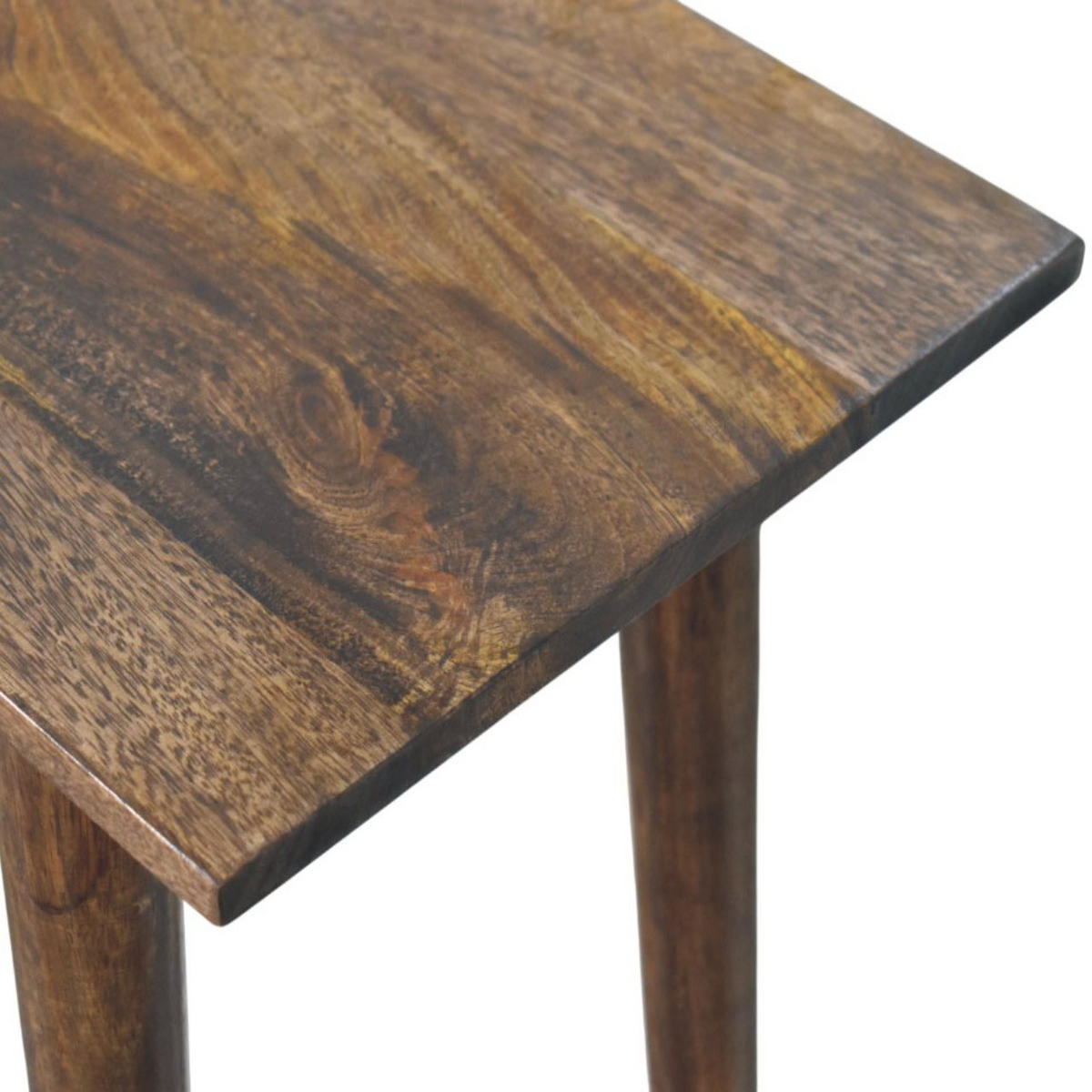 SCHREIBTISCH Klassisches Grau-Finish, 1 Schublade, Dunkelbraun - Dunkelbraun/Braun, Holz (80/35/77cm) - Artisan Furniture