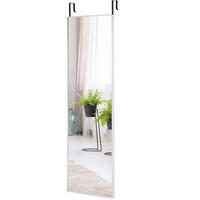 GANZKÖRPERSPIEGEL Silber - Silberfarben, Glas (2/120/37cm) - COSTWAY