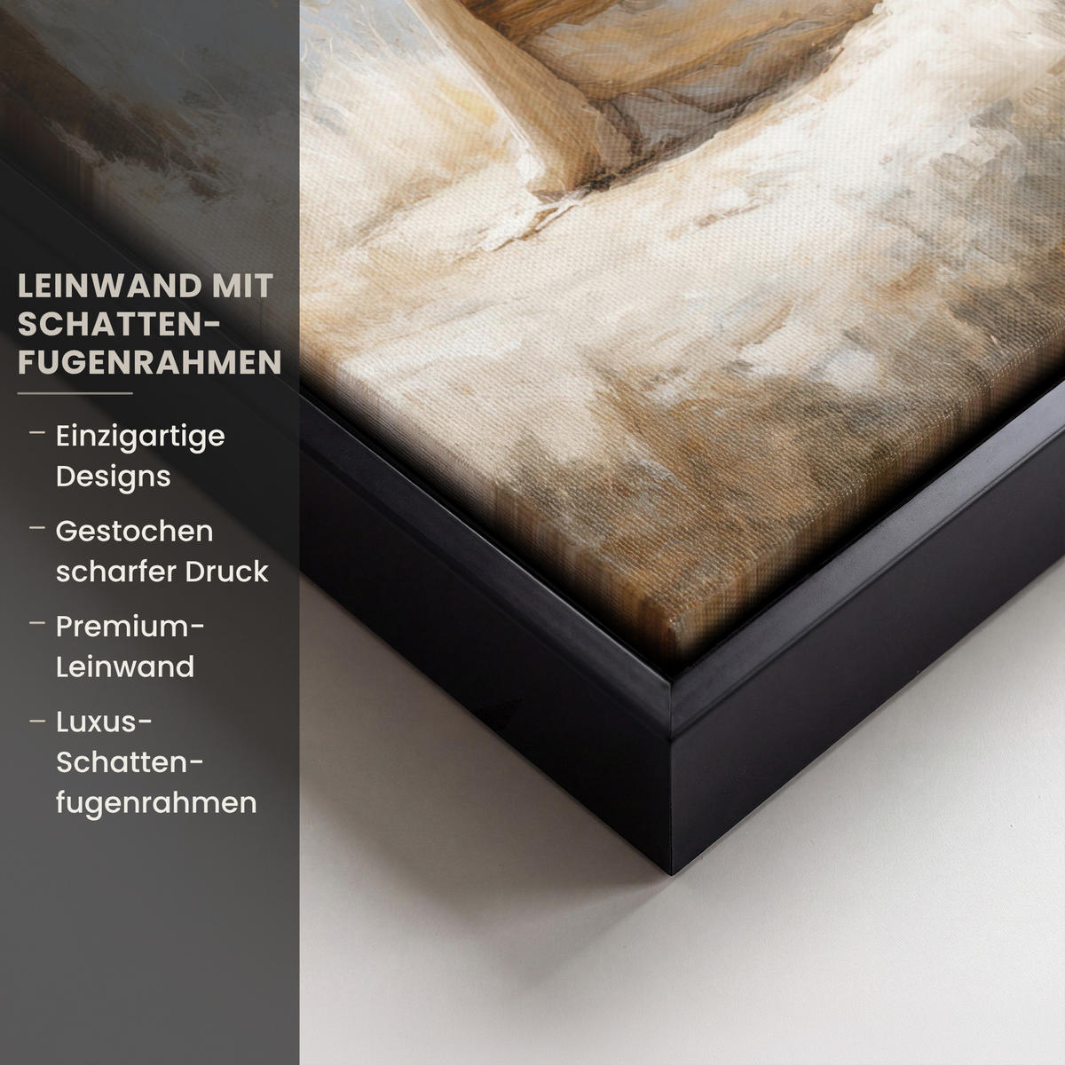 LEINWAND Bilder mit Rahmen - Jesus - Kniend - Waldlandschaft - Betend - 20x30 - Beige, Textil (20/30cm) - MuchoWow