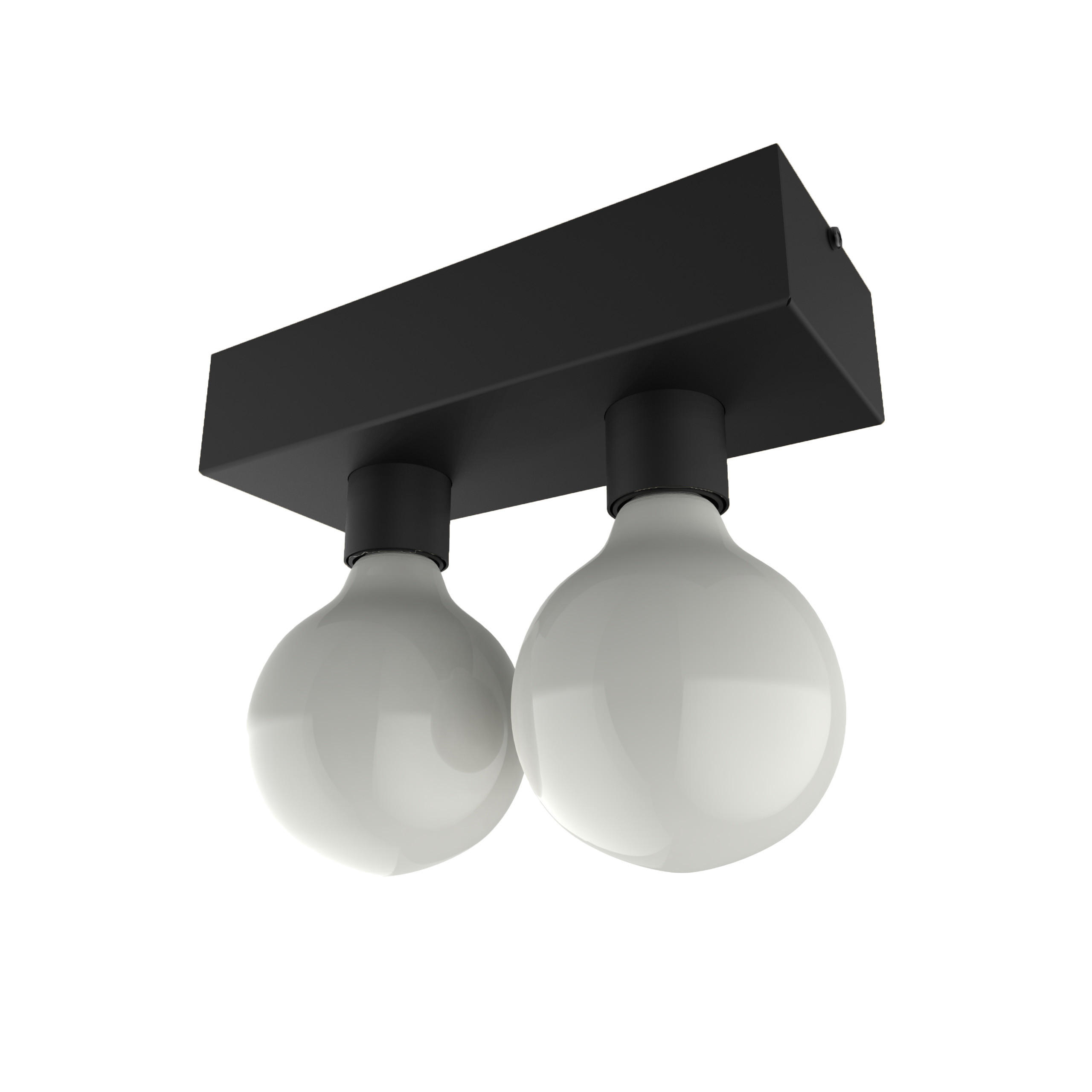 DECKENLEUCHTE Boston M - Schwarz, Metall (10/20/7.5cm) - Lumicom