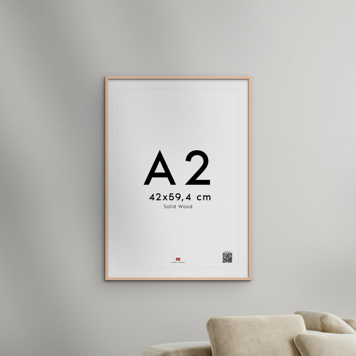RAHMEN Rosafarbenes Holz Acryl - Rosa, Holz/Papier (42/59.4/2cm) - Poster&Frame