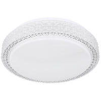 LED DECKENLEUCHTE Metall Kristallklar - Klar, Metall (30/30/8cm) - Globo Lighting