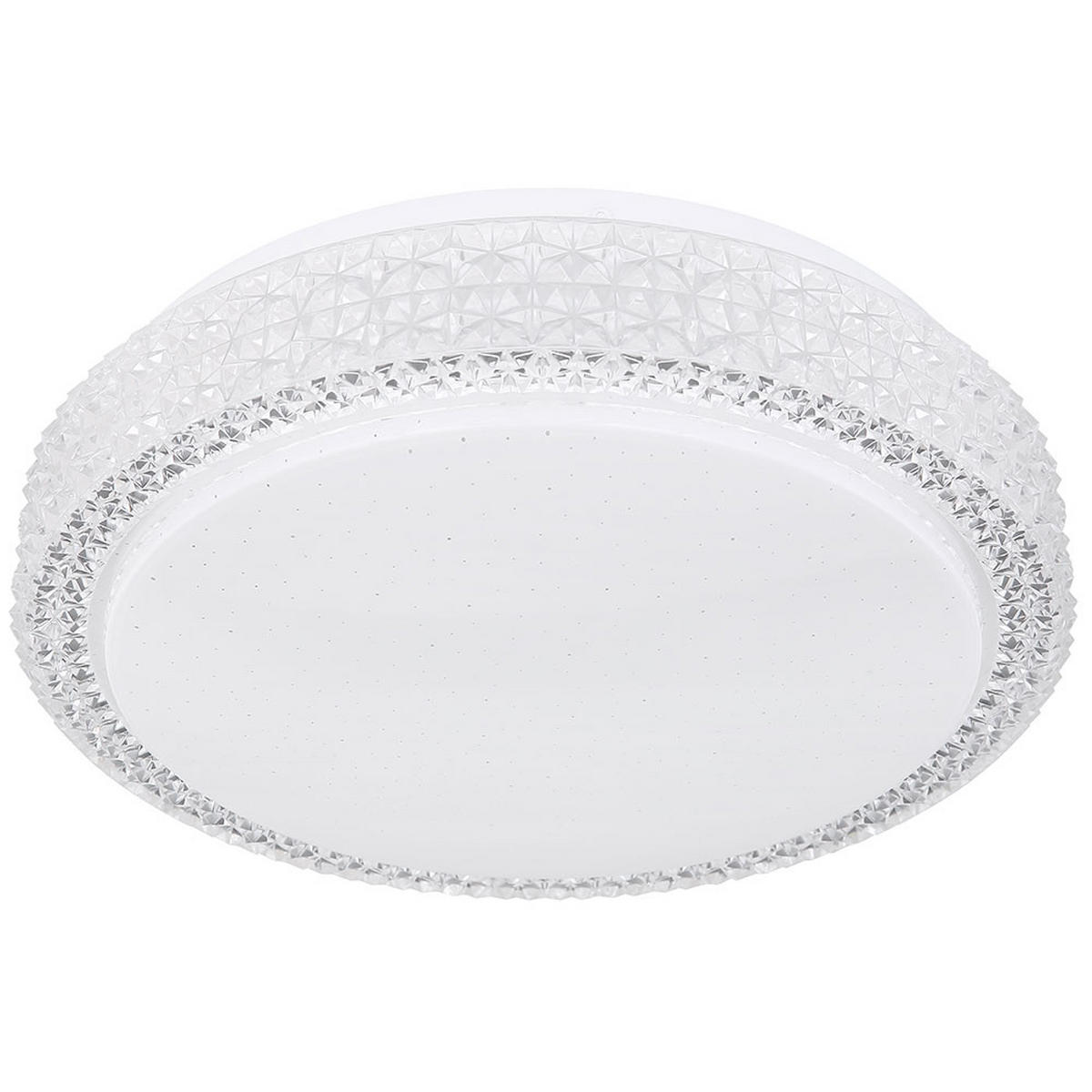 LED DECKENLEUCHTE Metall Kristallklar - Klar, Metall (30/30/8cm) - Globo Lighting