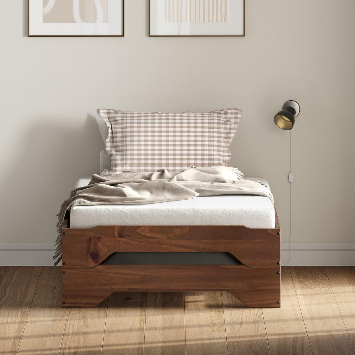 STAPELBETT RONNY 90x200 cm Kastanie - Kastanienfarben, Holz (90/200cm) - IDIMEX