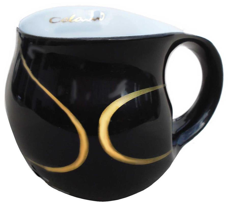 KAFFEEBECHER black & loop Gold - Goldfarben/Multicolor, Keramik (0.28L) - Luigi Colani Porzellan