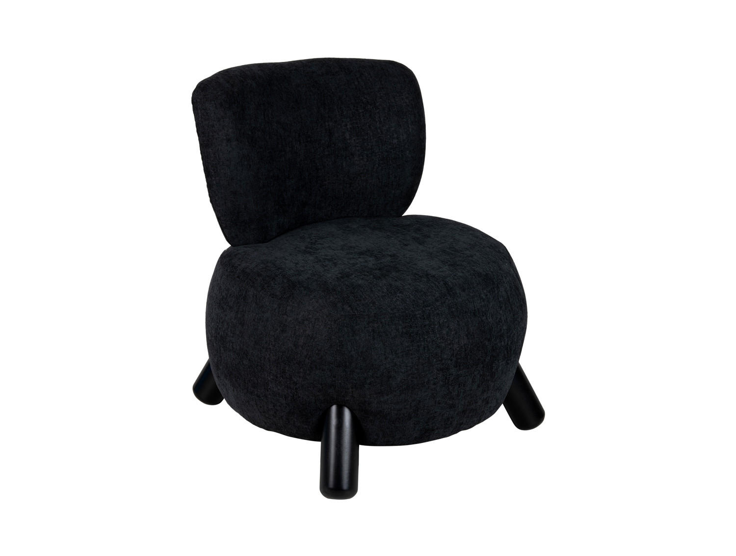 SESSEL Busto Schwarz 74/74/74 cm - Schwarz, Kunststoff (74/74/74cm) - Leitmotiv