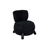 SESSEL Busto Schwarz 74/74/74 cm - Schwarz, Kunststoff (74/74/74cm) - Leitmotiv