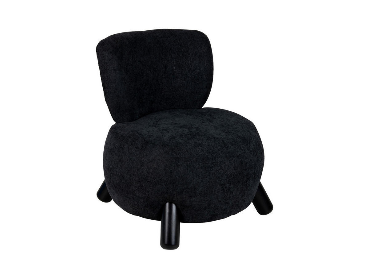 SESSEL Busto Schwarz 74/74/74 cm - Schwarz, Kunststoff (74/74/74cm) - Leitmotiv