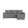 ECKSOFA Goka L mit Schlaffunktion, Graphit - Graphitfarben, Textil (230/146cm) - Fedve