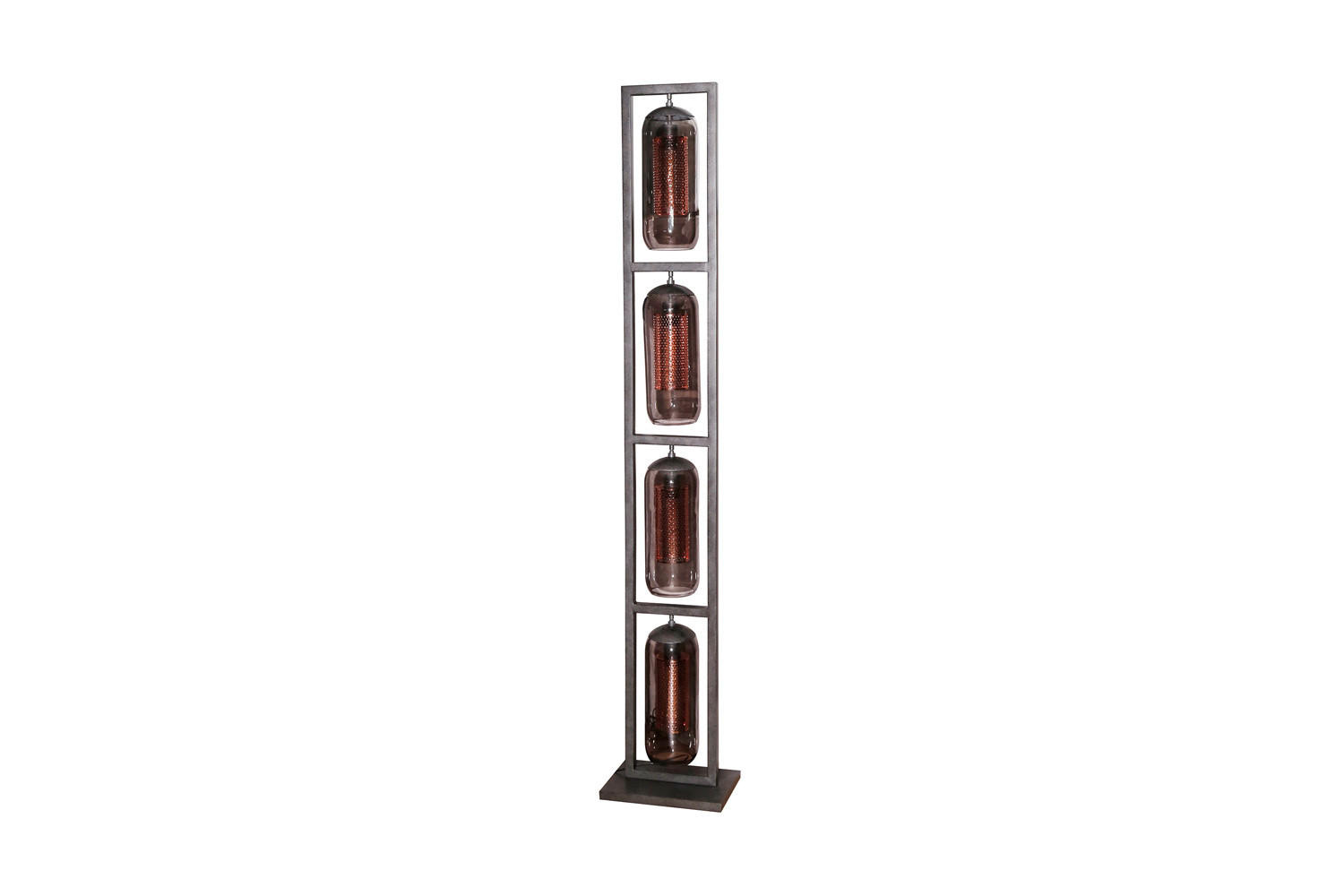 STEHLAMPE TRIEST Schwarz Glas - Schwarz, Glas (23/34/190cm) - KAWOLA