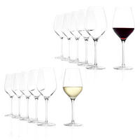 WEISSWEINKELCH Exquisit Royal /Rotweinkelch Set 12 tlg - Transparent, Glas (0.42L) - Stölzle
