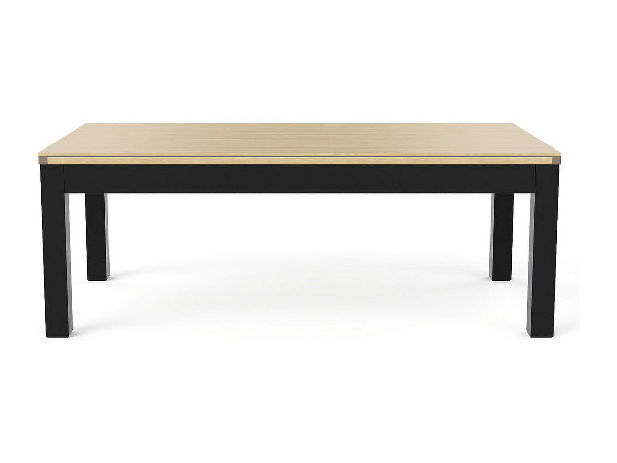BILLARDTISCH - 8 Personen - holz - schwarz, naturfarben hell Balthazar - Schwarz/Naturfarben, Holz (213.4/111.8cm) - Vente-Unique