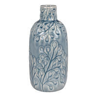 VASE Steingut Blau - Blau, Stein (26cm) - tinkaro