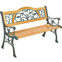 GARTENBANK Kathi,124 x 60 x 83 cm,braun - Braun, Holz (60/38/124cm) - tectake