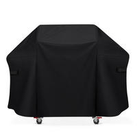 GRILLABDECKUNG 152 cm wasserdicht für Weber Genesis II & 300 Serie - Schwarz, Textil (60.9/111/152cm)