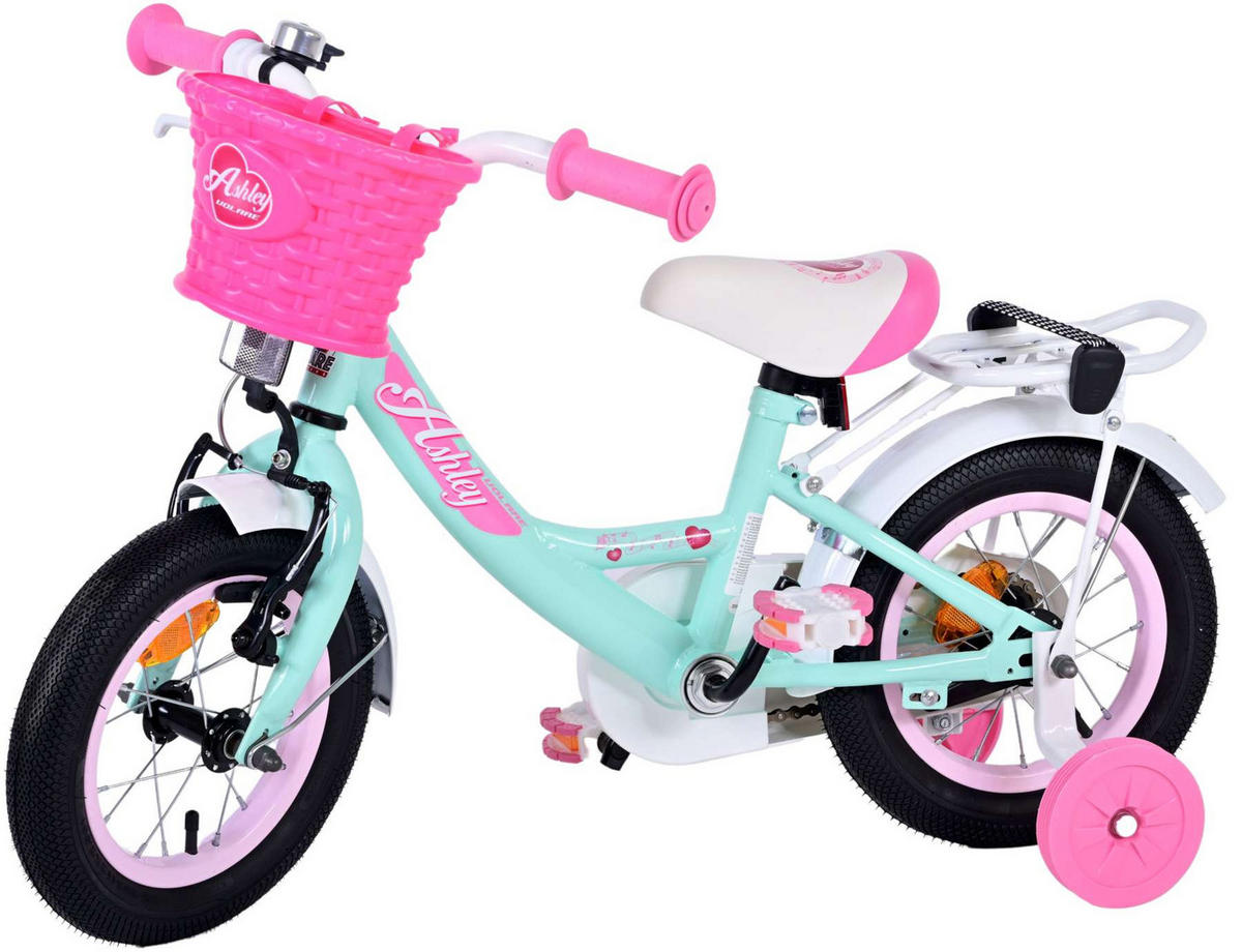 KINDERFAHRRAD Ashley - Mädchen - 12 Zoll - Rücktritt + Handbremse - Grün - Grün, Metall (45cm) - TPFSports