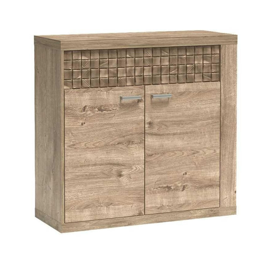 KOMMODE NATURAL N-7 - Eichefarben, Holzwerkstoff (102/100/41cm) - Meblini