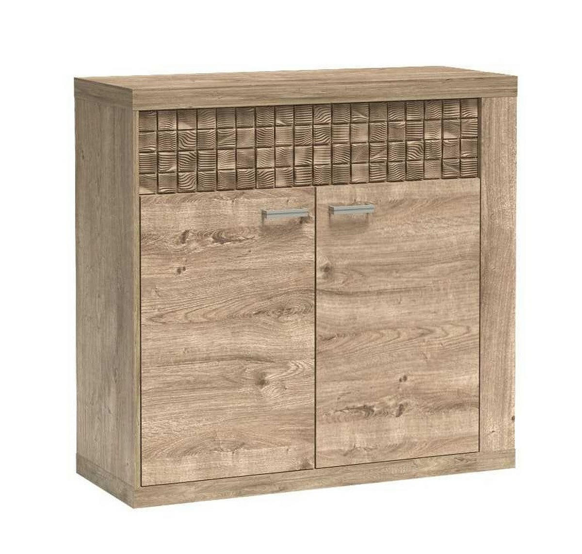 KOMMODE NATURAL N-7 - Eichefarben, Holzwerkstoff (102/100/41cm) - Meblini
