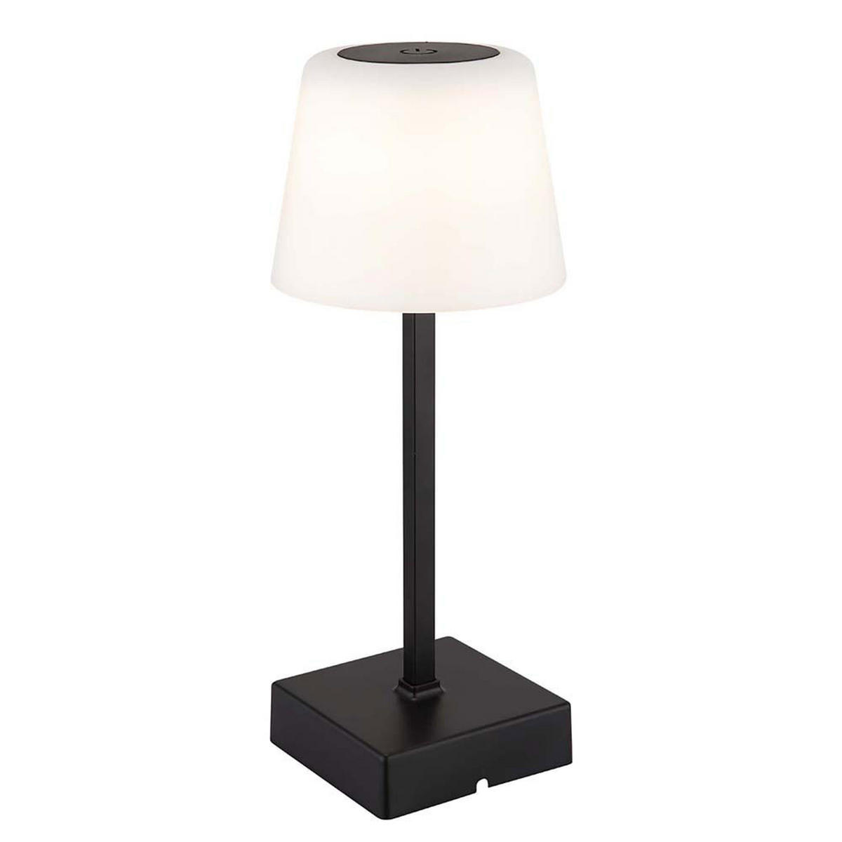 LED TISCHLEUCHTE XAYDEN Schwarz - Schwarz, Metall (8.5/8.5/25.5cm) - Globo Lighting