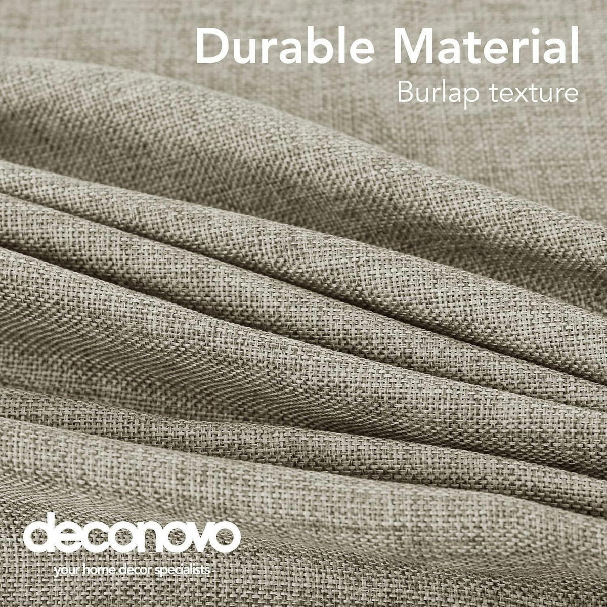 TISCHDECKE Leinenoptik 200 x 137 cm - Taupe, Textil (200/137/1cm)