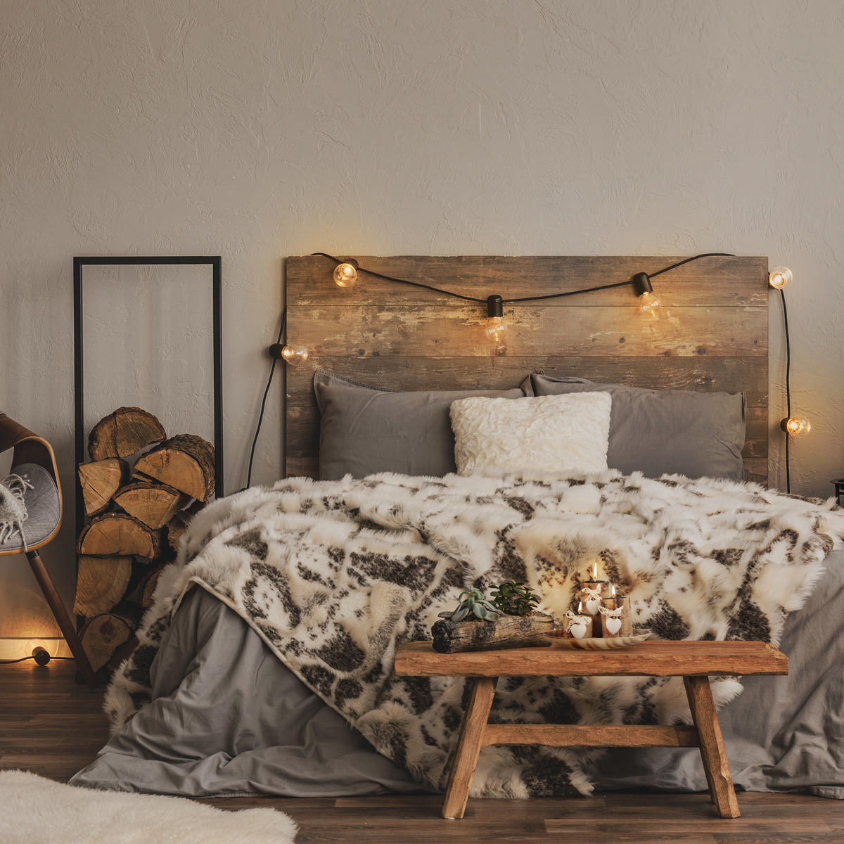 TEELICHTHALTER - Hellbraun, Holz/Holzwerkstoff (13cm) - Relaxdays