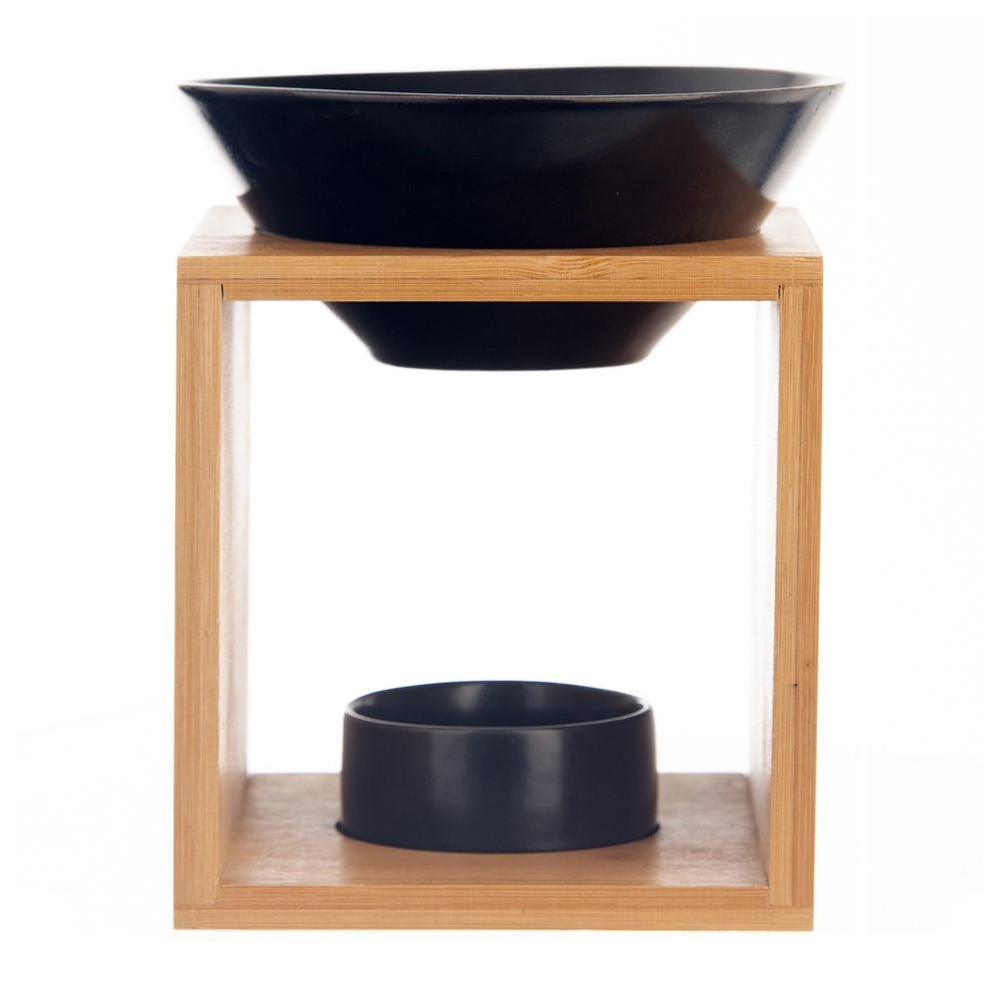 DUFTLAMPE Black schwarz - Schwarz, Holz (12/14/11cm) - Orion 
