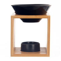 DUFTLAMPE Black schwarz - Schwarz, Holz (12/14/11cm) - Orion 