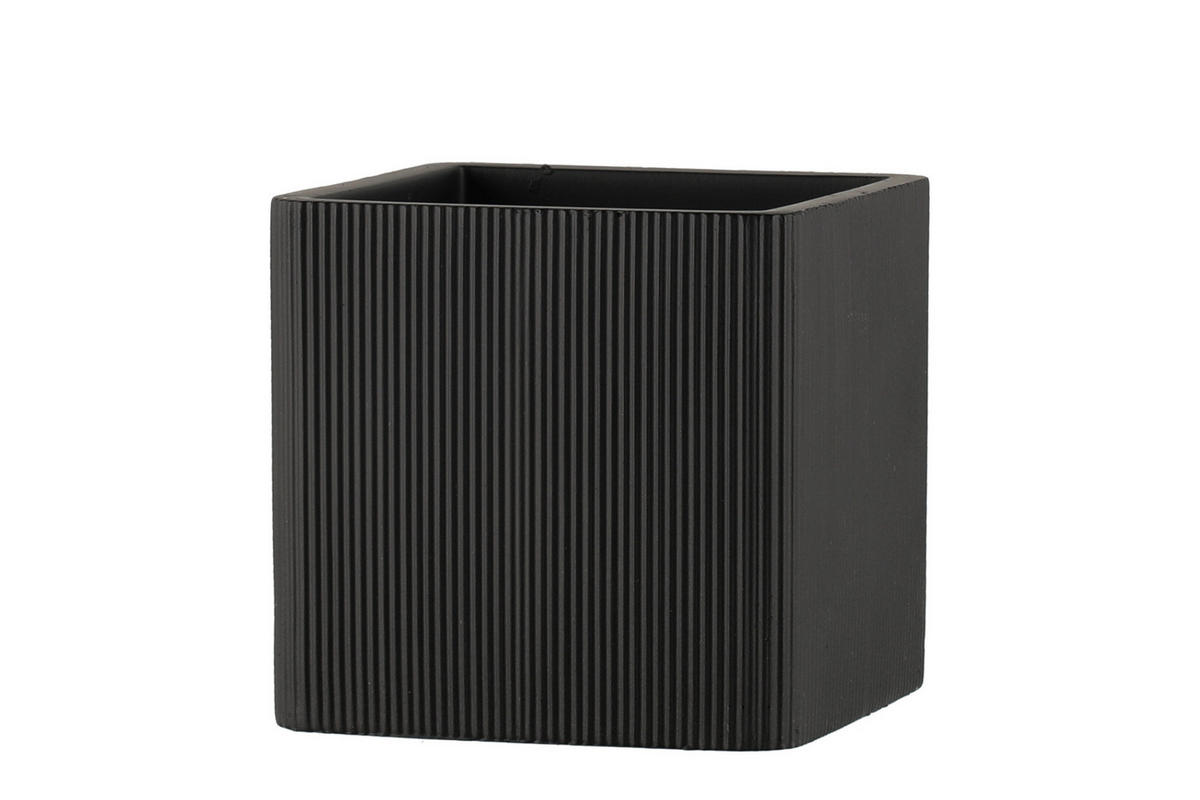 BADACCESSOIRES-BEHÄLTER Garbo 9/9/10,5 cm - Schwarz, Kunststoff (9/10.5/9cm)
